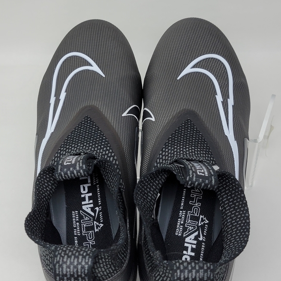 Nike Alpha Menace Elite 3 Black White Football Cleats CT6648-010 Men's Size 11 - Picture 8 of 10